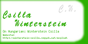 csilla winterstein business card